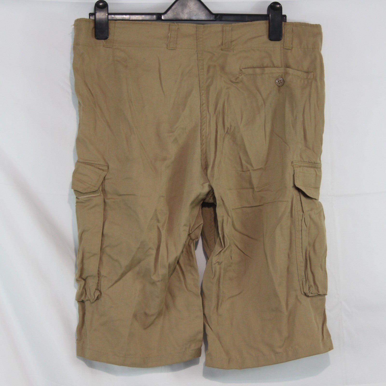 Vintage German Forces Viscose Shorts Tan Genuine Surplus Army (4373)
