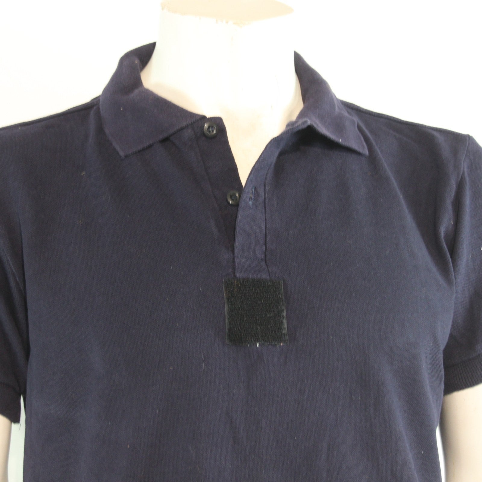 Genuine Surplus French Army Short Sleeve Navy BLue Polo Shirt T-Shirt (4269)