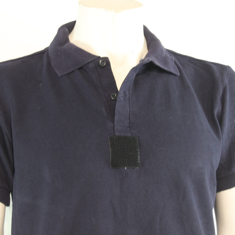 Genuine Surplus French Army Short Sleeve Navy BLue Polo Shirt T-Shirt (4269)