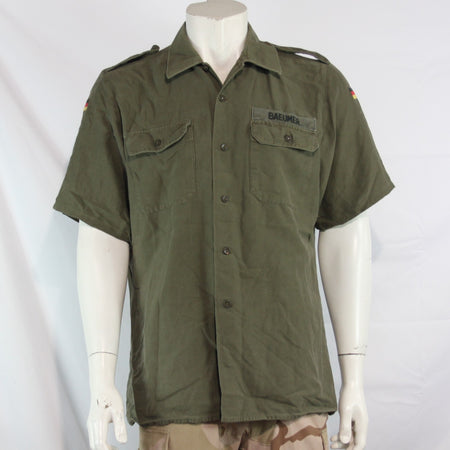 Genuine Surplus German Moleskini Shirt Short Sleeve 41-42cm collar (3624)