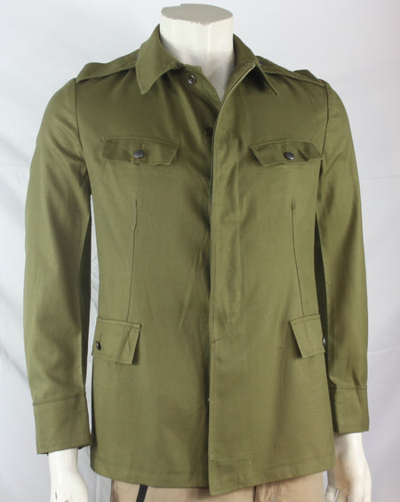 Genuine Surplus Czech Unlined Lighweight Jacket Olive Army 1976 36" Chest (1415)