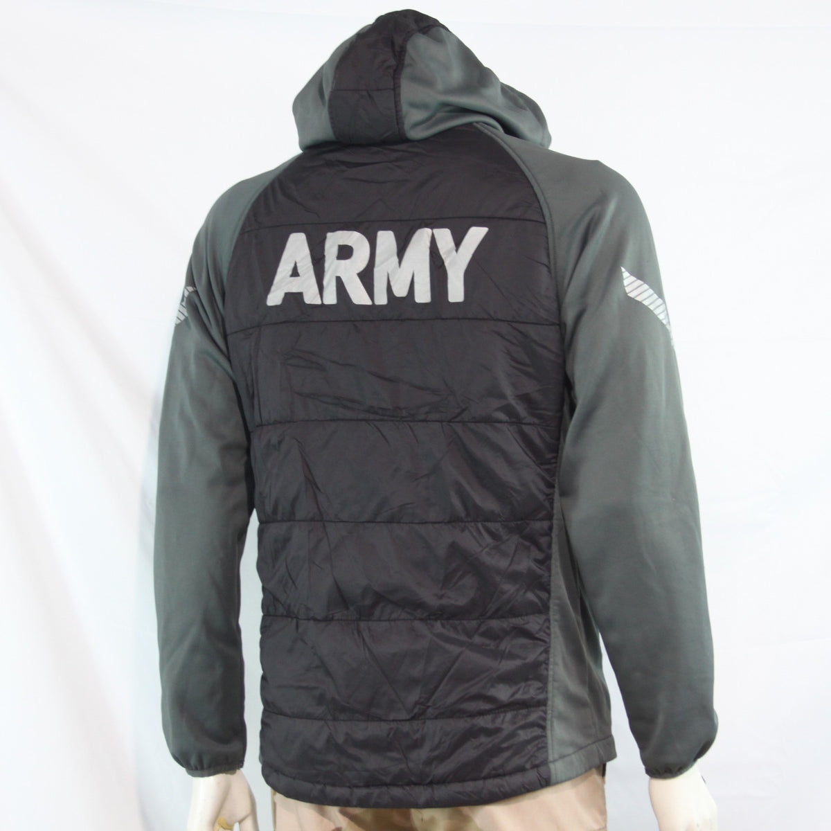 Genuine Surplus British Army Padded Lightweight Jacket Black Grey Printed (4284)