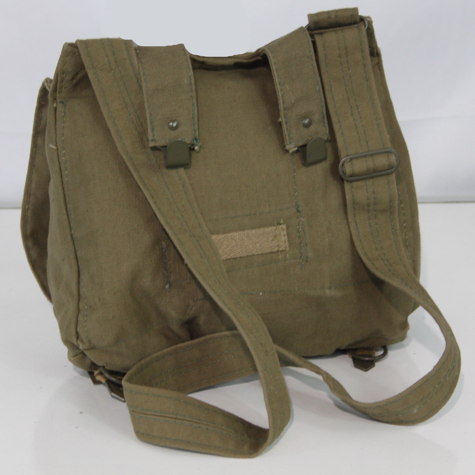 Genuine Surplus Vintage Czech Army Military Side Bag Canvas Khaki  (3435)