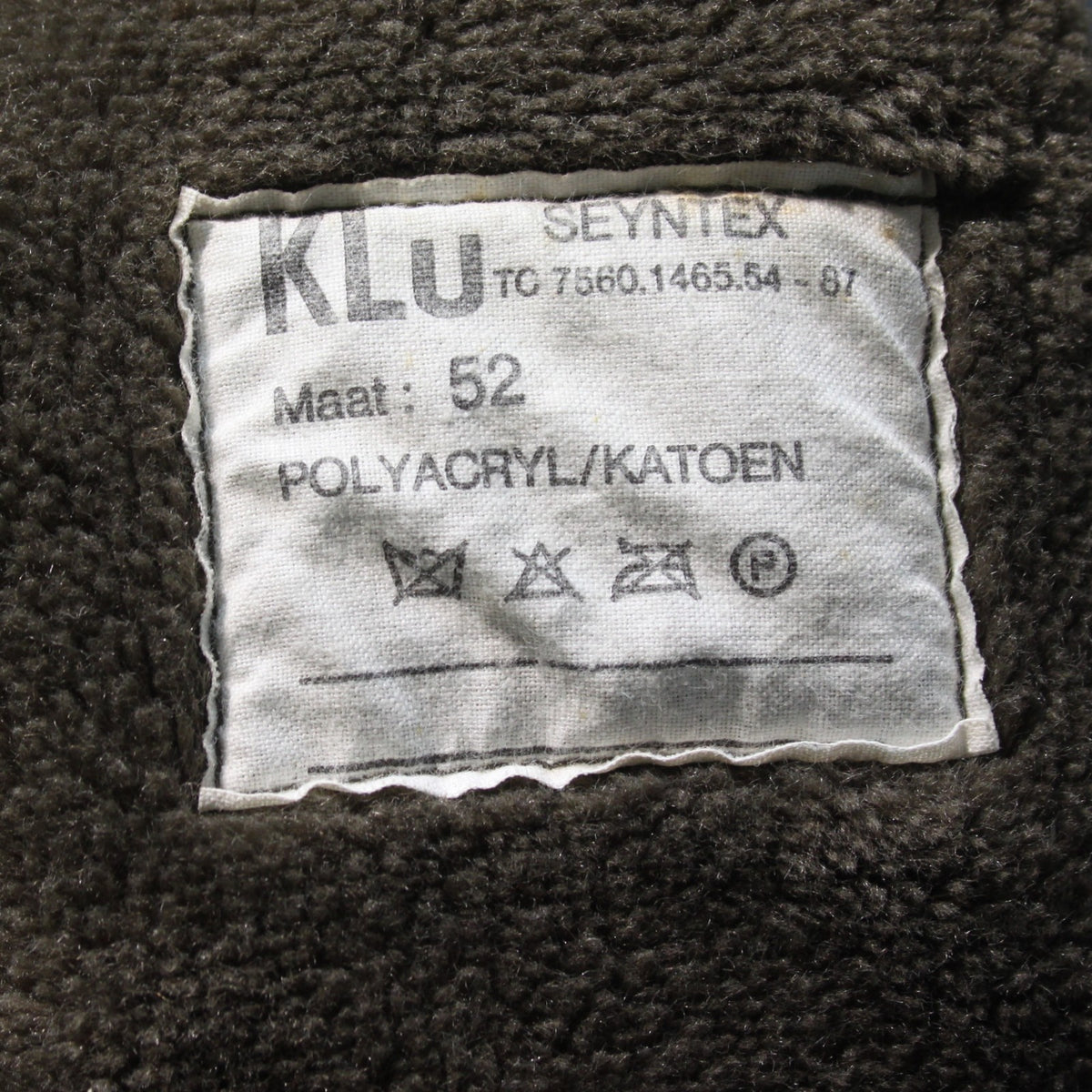 Genuine Surplus Dutch Army Parka Liner Military Thermal Warm Faux Fur (3715)