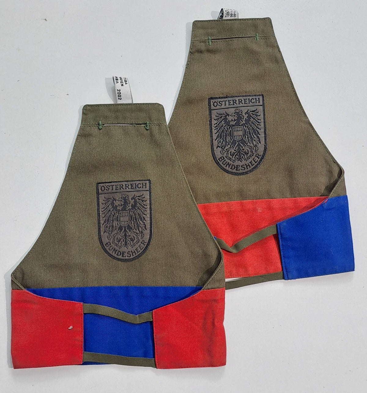 Genuine Surplus Austrian Army reversible Brassard Olive Badged SINGLE (3089)