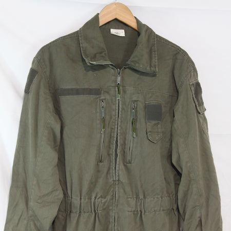 French Army AFV Coverall Olive Green Genuine Surplus 38" Chest Short (4172)