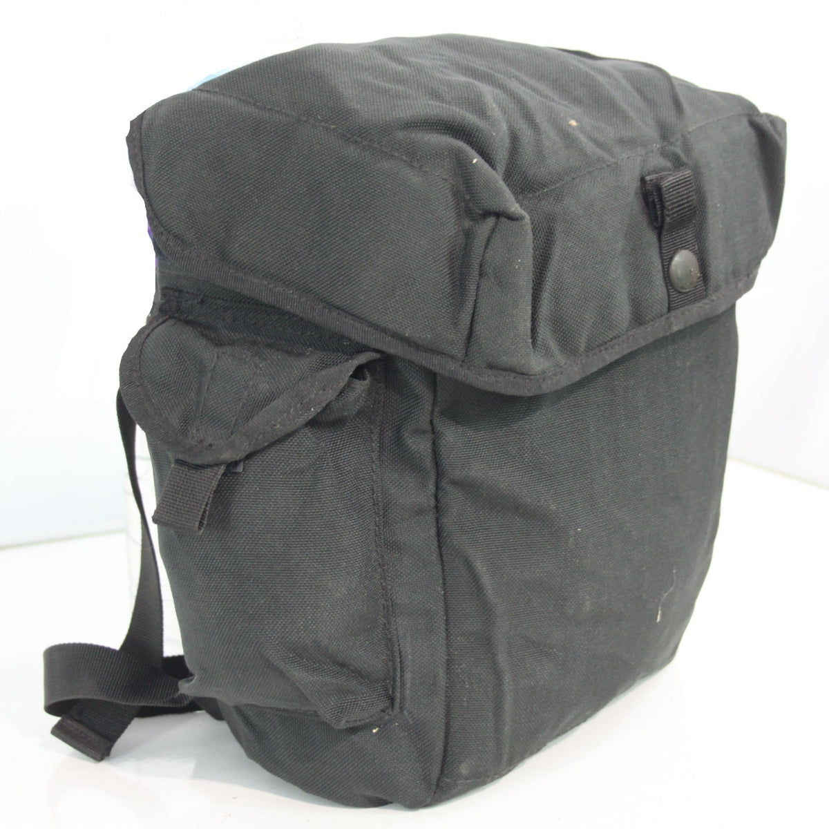 Genuine Surplus British Respirator Pack Plain Black Side Bag 3400