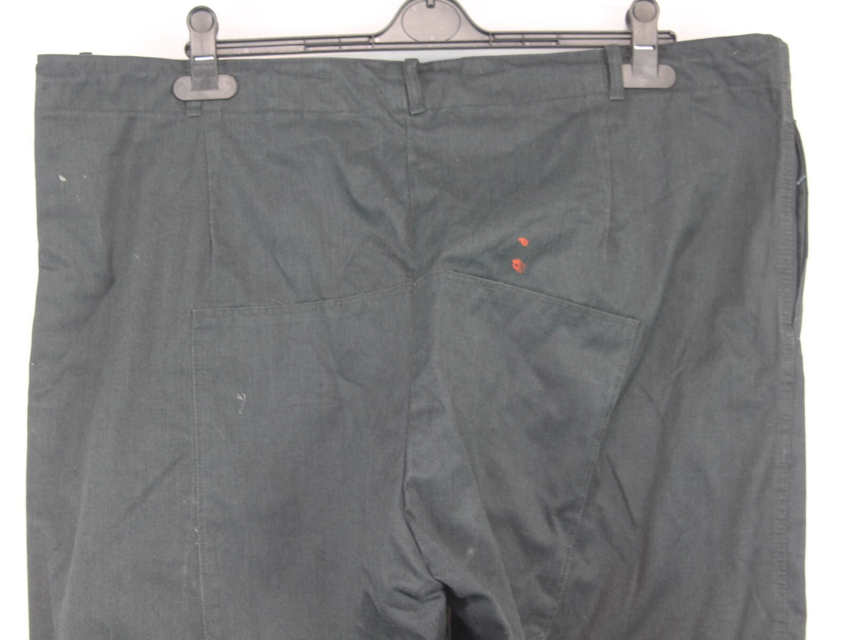 Genuine Surplus French / Belgian Vintage Canvas Trousers Stiff Navy 44" (1534)