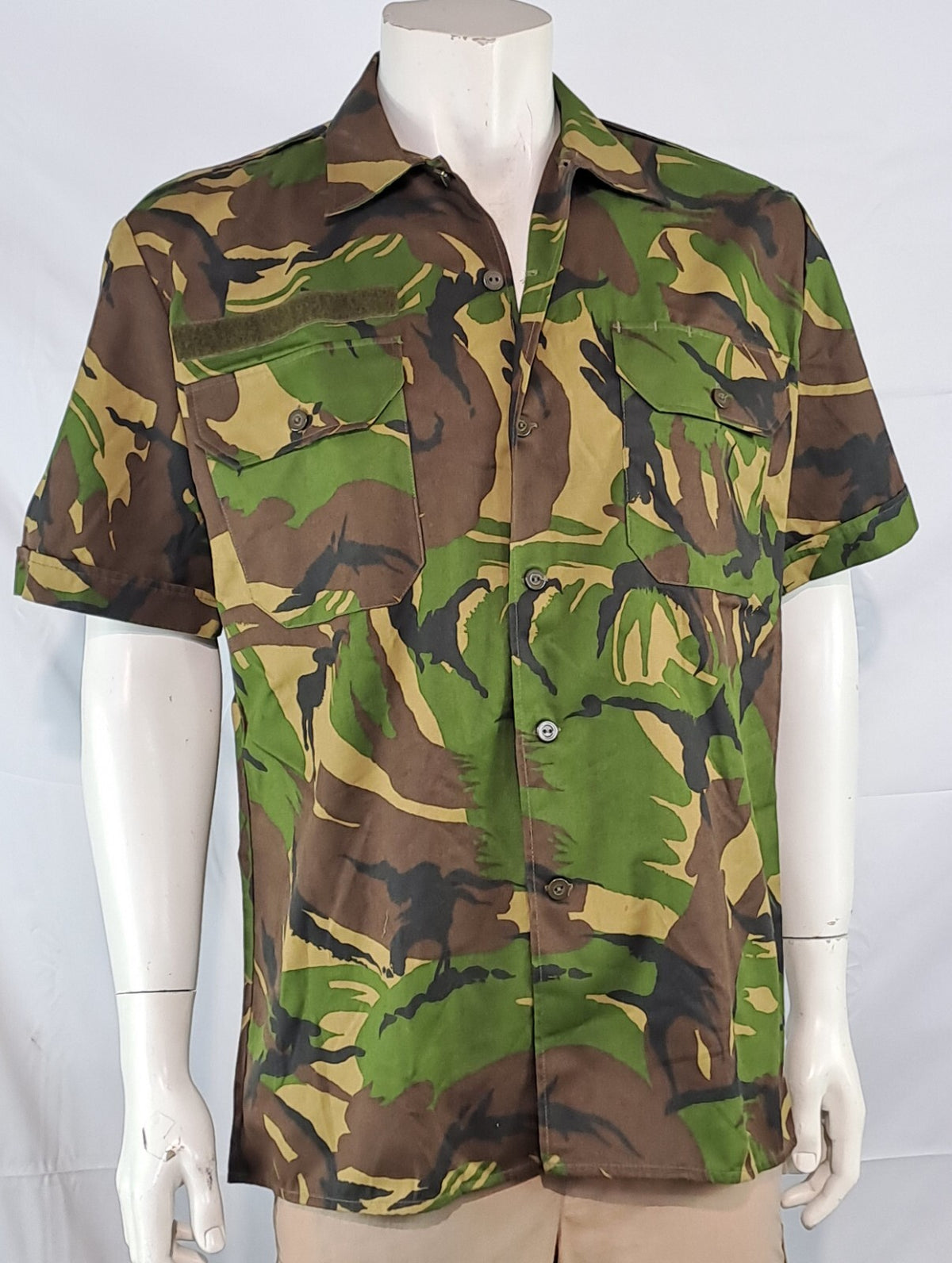 Genuine Surplus Dutch Army Lightweight Camo Shirt DPM SHORT Sleeve 3321