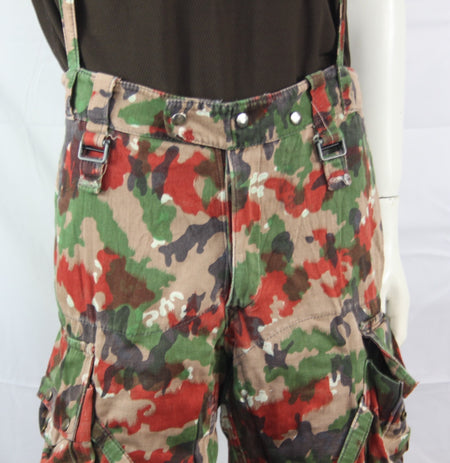 Genuine Surplus Swiss Camouflage Heavyweight Combat Trousers With Pockets (3198)