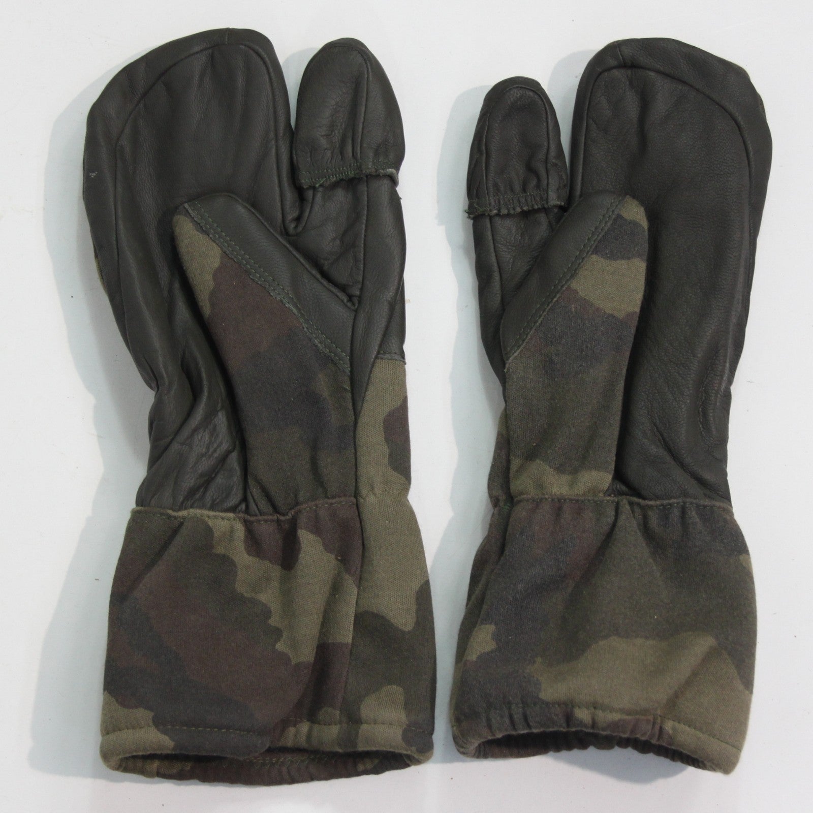 Gore-tex Lined Waterproof Mittens Leather Palm Camo Genuine Surplus (4407)