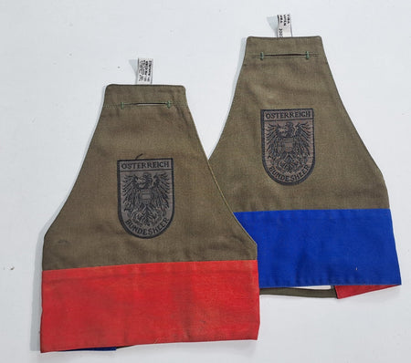 Genuine Surplus Austrian Army reversible Brassard Olive Badged SINGLE (3089)
