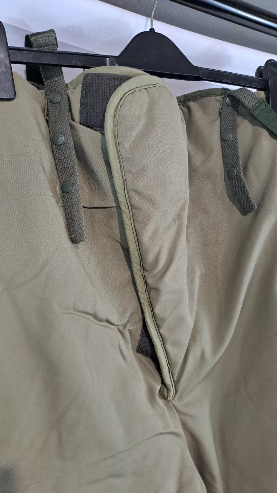 Genuine Surplus French Army Fur Lined Winter trousers Thermal Olive Green (2780)