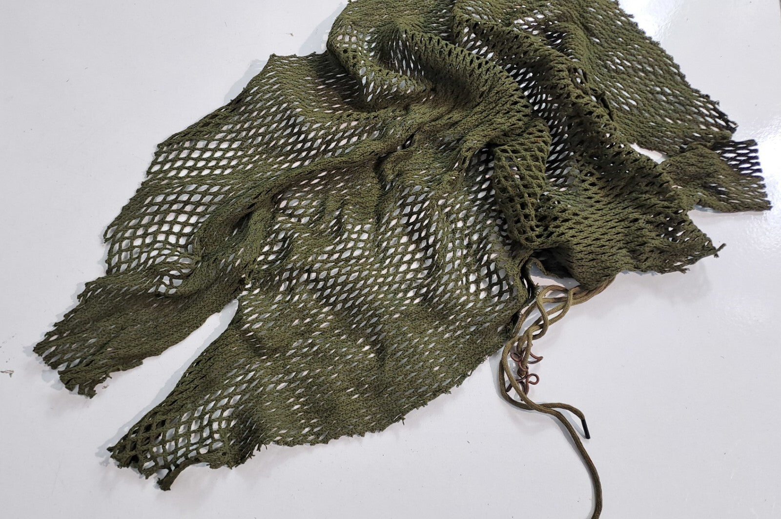 NEW Genuine Surplus French Vintage Helmet Scrim Net Cover Camo Olive Green (3098