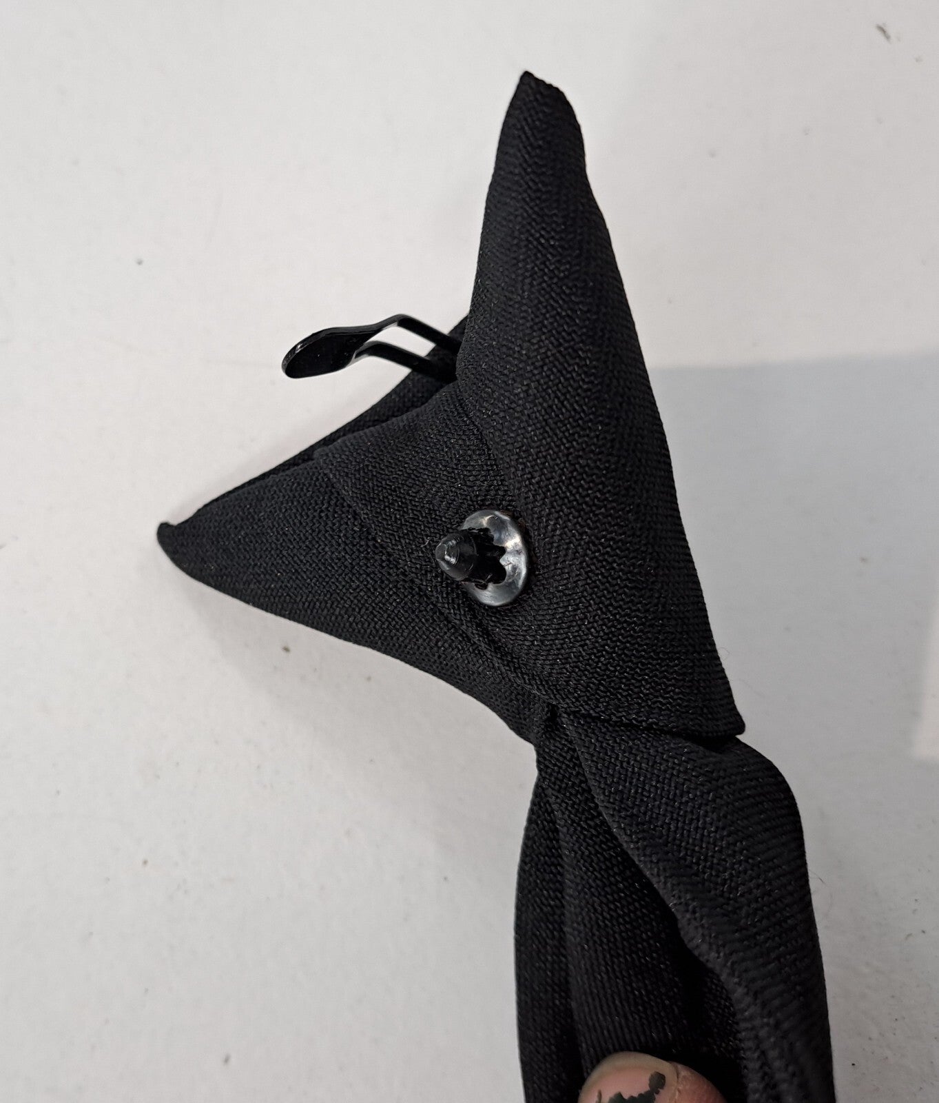Genuine Surplus British Police Clip On Tie Safety Neck Tie BlackPolyester (1581)