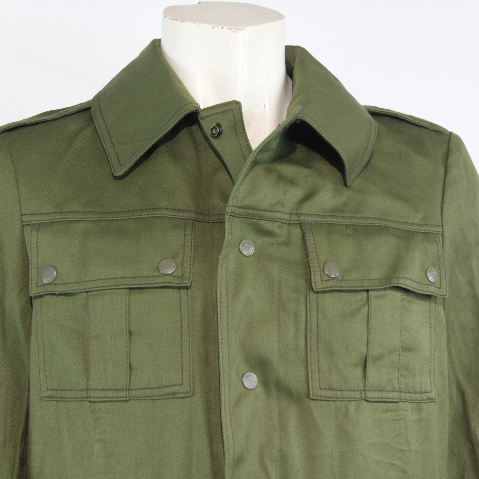 Genuine Surplus Hungarian Army Field Jacket Olive Green 38-40" Chest (3743)