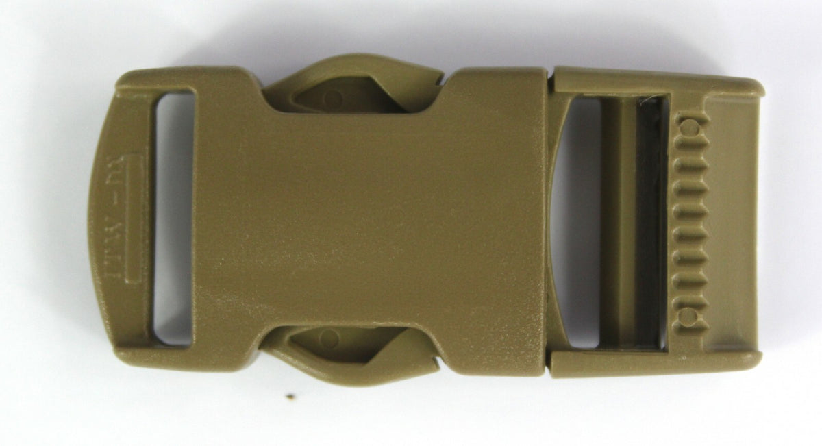 Side Release Buckles Tan Plastic Clips Belts Rucksacks  Replacement All Sizes