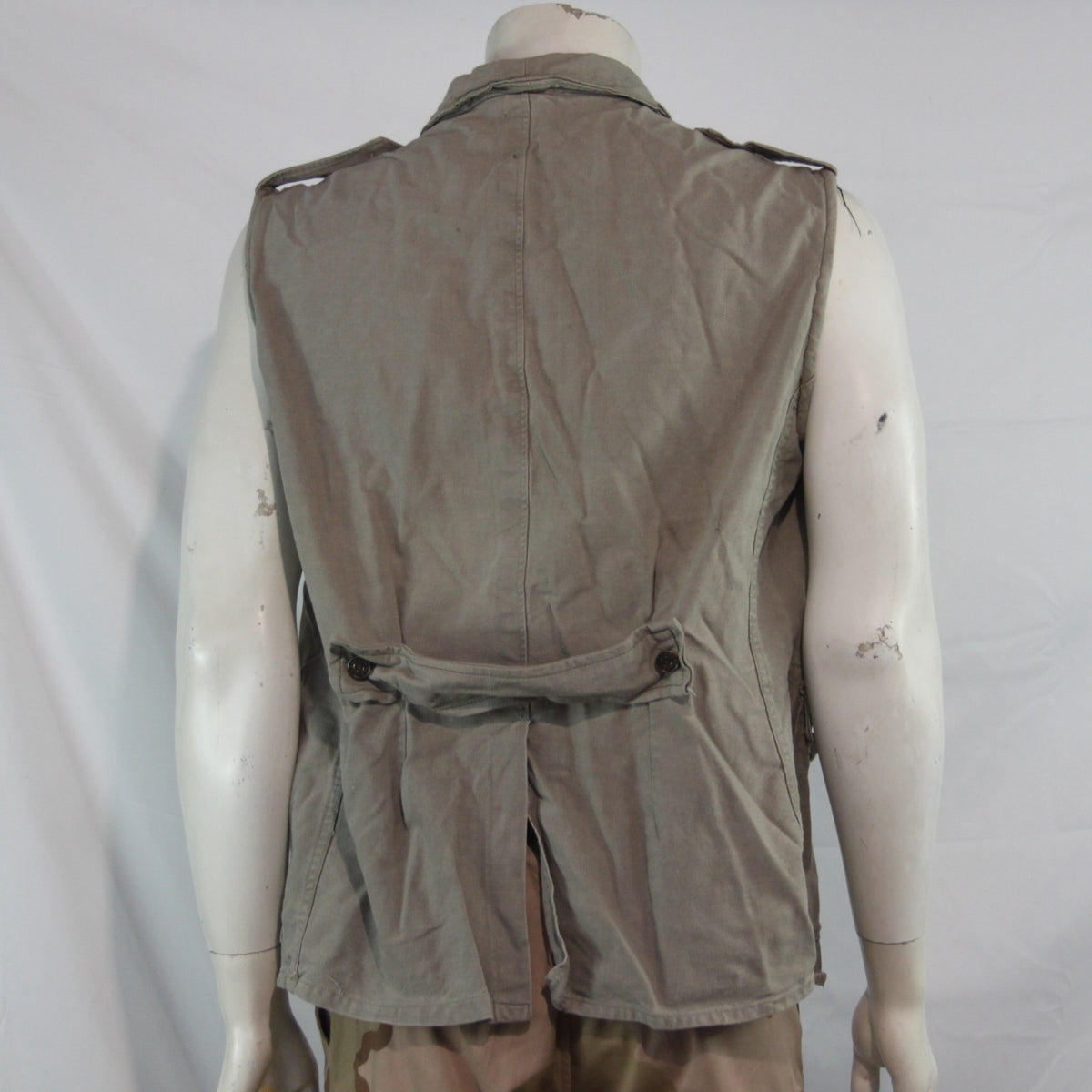 Military Surplus Denim Gilet Sleevless Jacket Grey Genuine Army Kit 38" C (4313)
