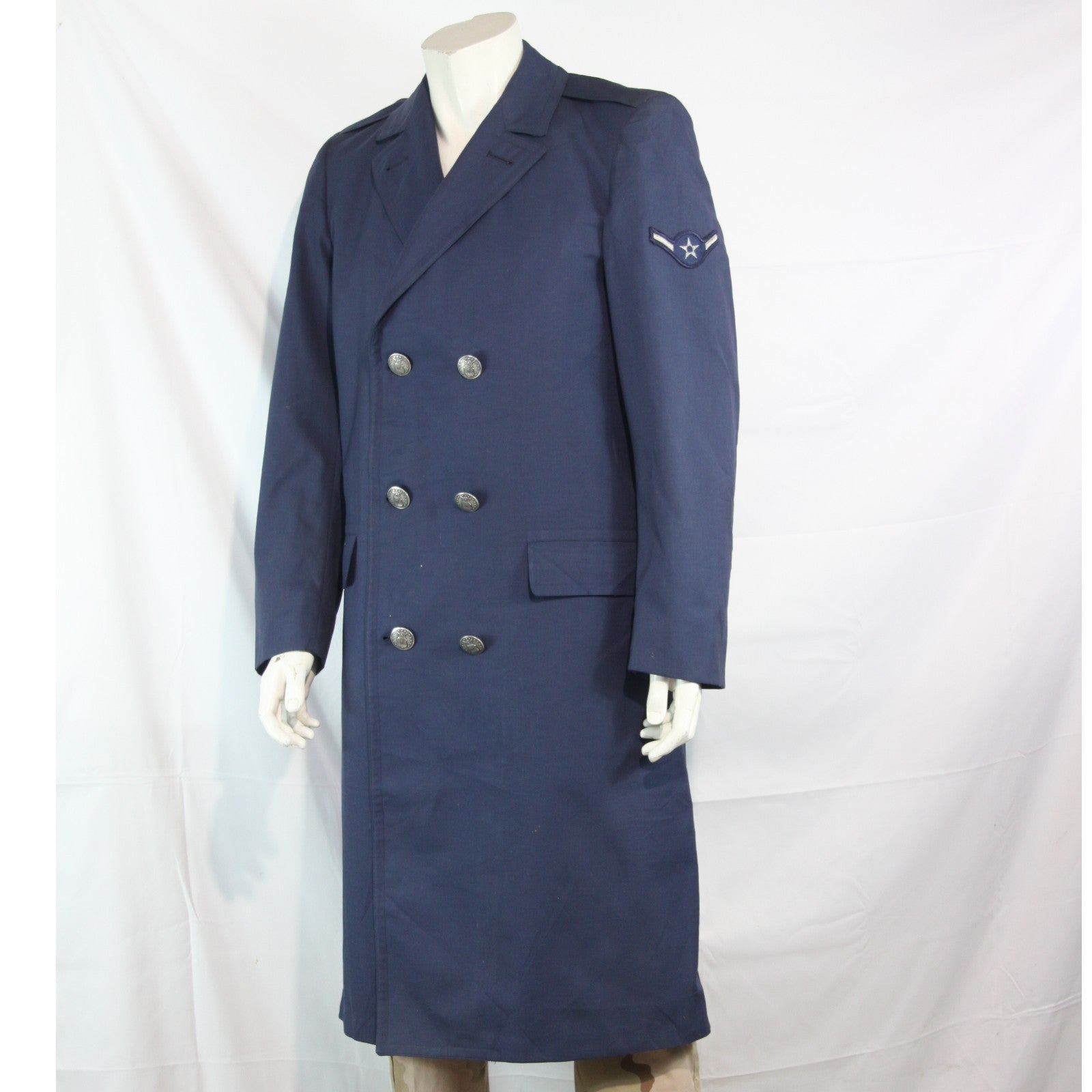 Genuine Surplus USAF Airmans Overcoat Airforce Blue 36-38"  (3798)