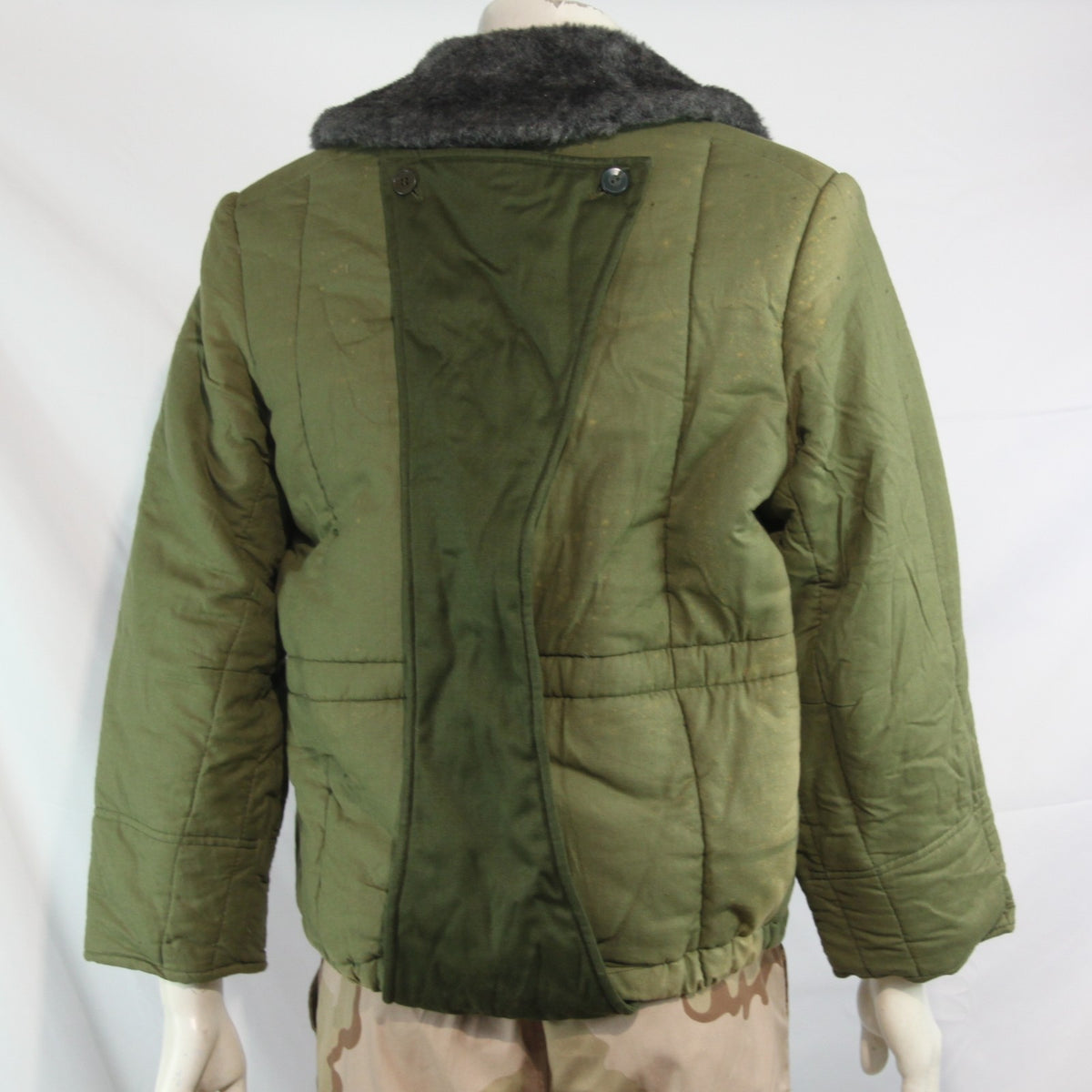 Genuine Surplus Hungarian Army Parka Jacket Liner Padded FFur Collar 36" (3745)