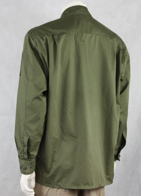 Genuine Surplus Croatian Army Olive Green Shirt Cotton/Poly Badged