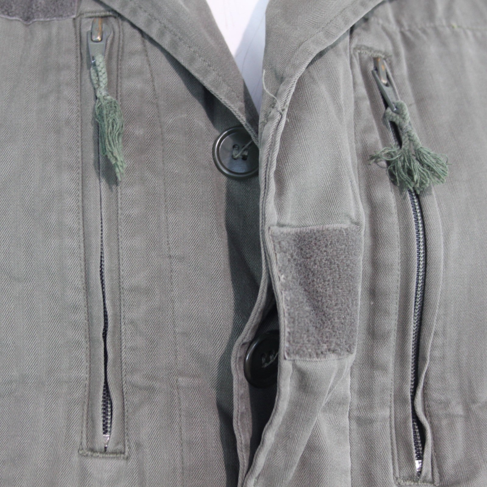 Genuine Surplus French Jacket Coverted to Gilet Sleeveless Canvas 34 chest (3333