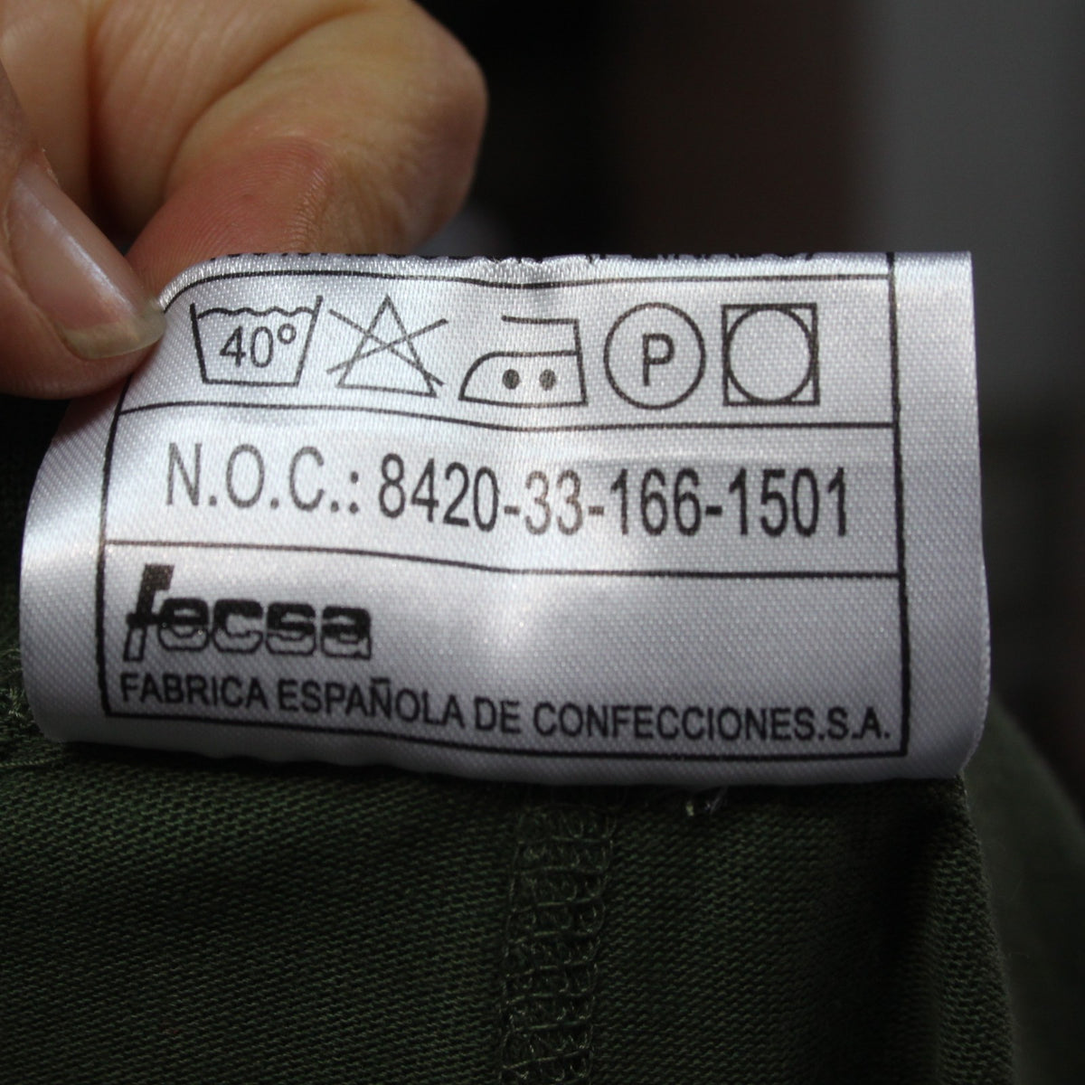 Genuine Surplus Spanish Army Lightweight Thermal Long Johns Olive 32-34" (3838)