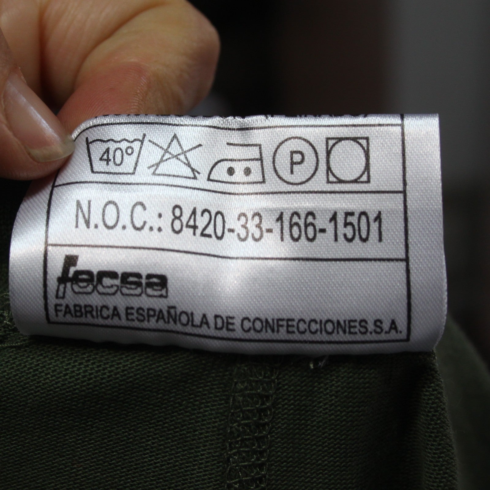 Genuine Surplus Spanish Army Lightweight Thermal Long Johns Olive 32-34" (3838)