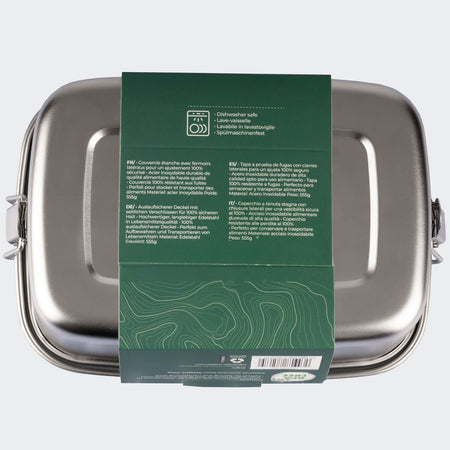 Highlander Stainless Steel Scran Box Lunch Box Tin Bento Box Metal Strong 1 Litr