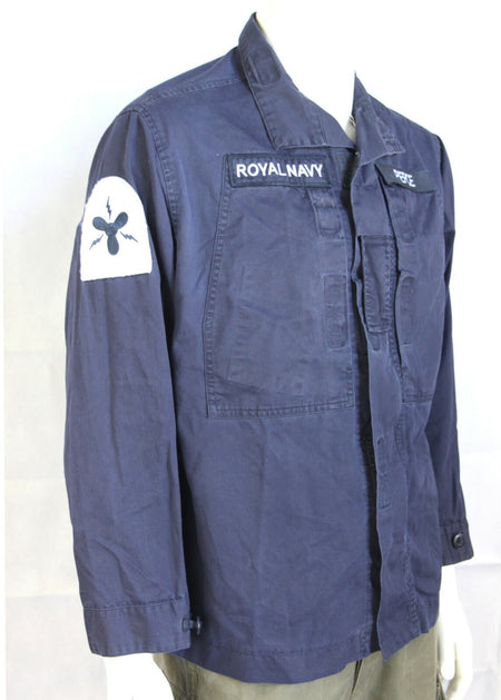 Genuine Surplus Royal Navy British Naval PCS H/W Shirt Badged G1
