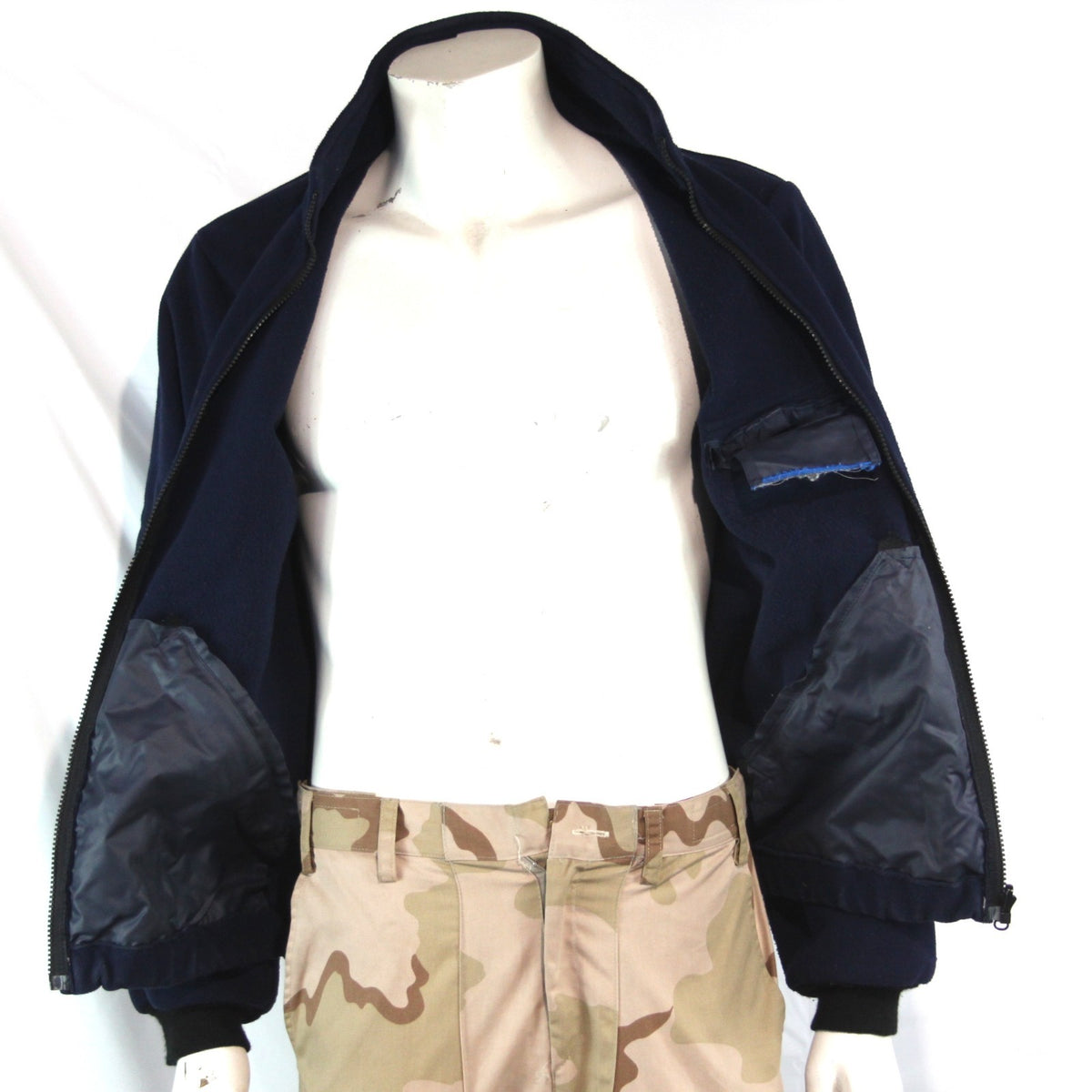 Genuine Surplus British Police Fleece Jacket Water Resistant navy  XS (4121)