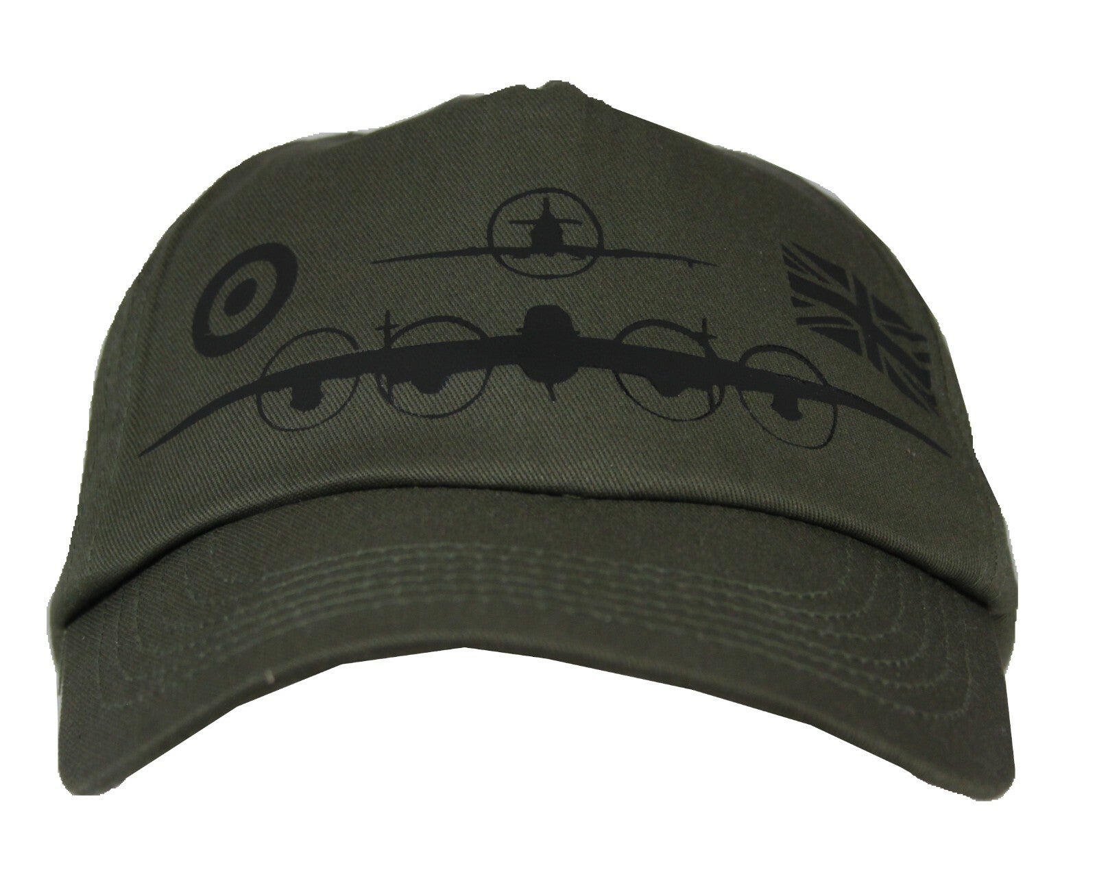 Warbird Print Exclusive Printed Baseball Cap Cotton Lancaster Spitfire RAF Plane