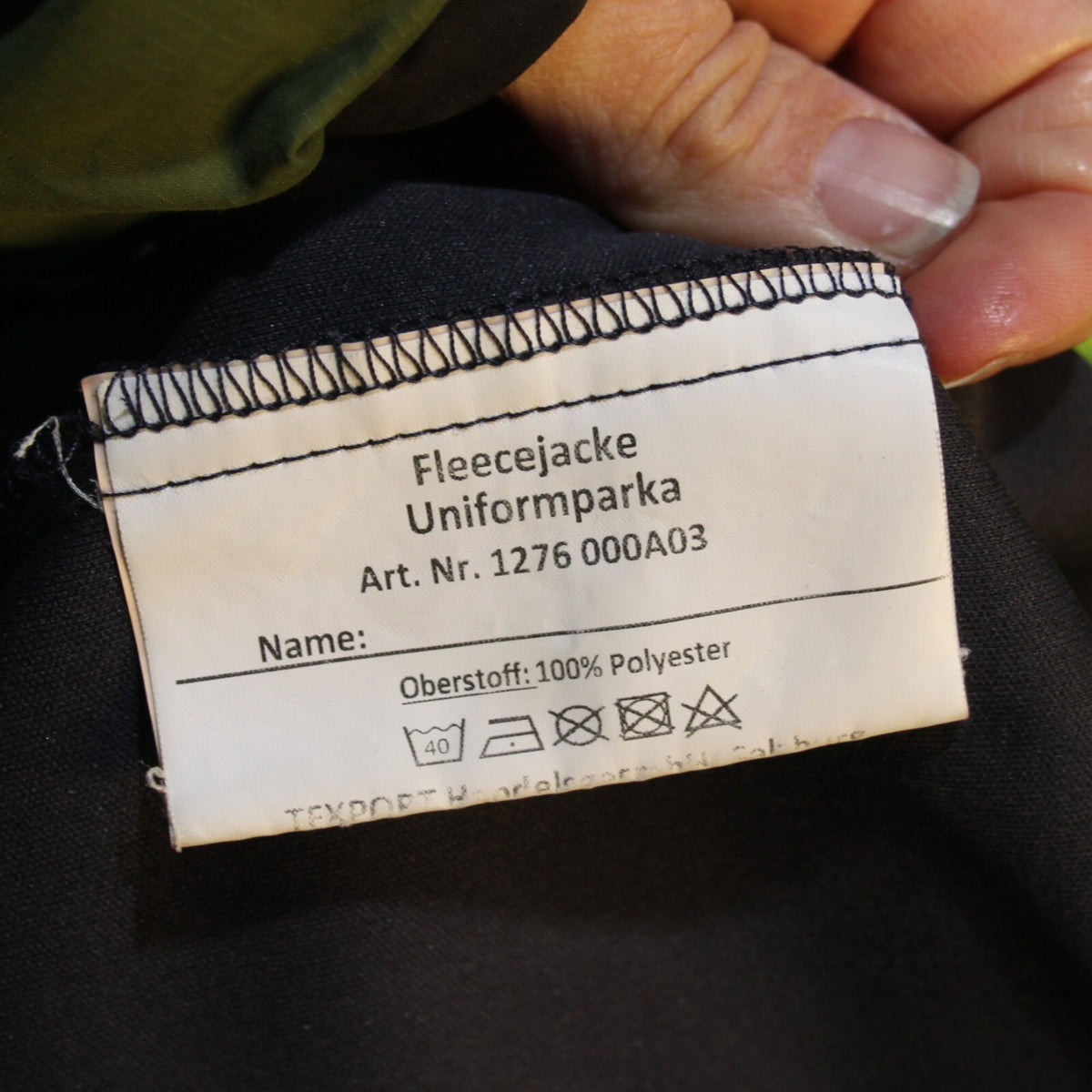 Genuine Surplus Austrian Army Fleece Jacket Black Munition 40-42" (3166)