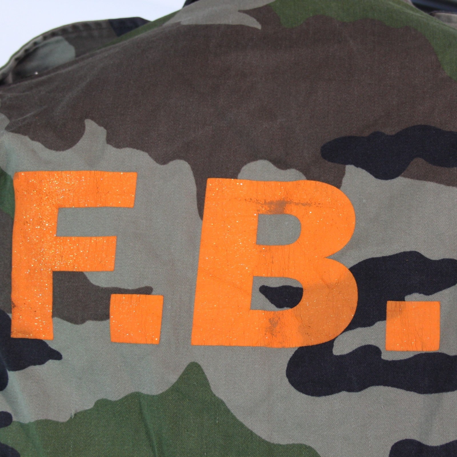 FBI Decorated French Military Jacket Camouflage Customized Surplus 36-38" (3605)