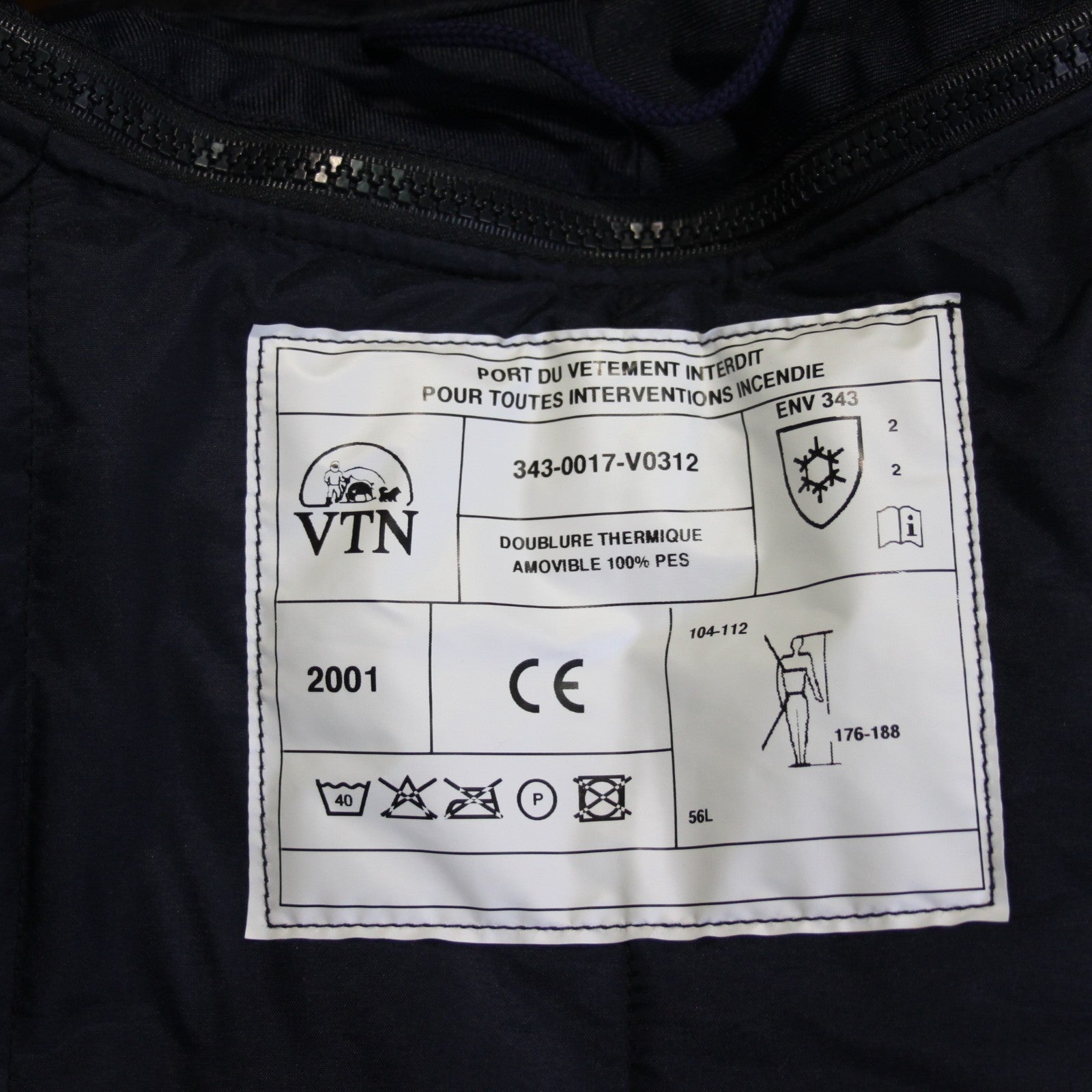 NEW Waterproof Padded Winter Coat French Military Genuine Surplus 44-46" (3611)