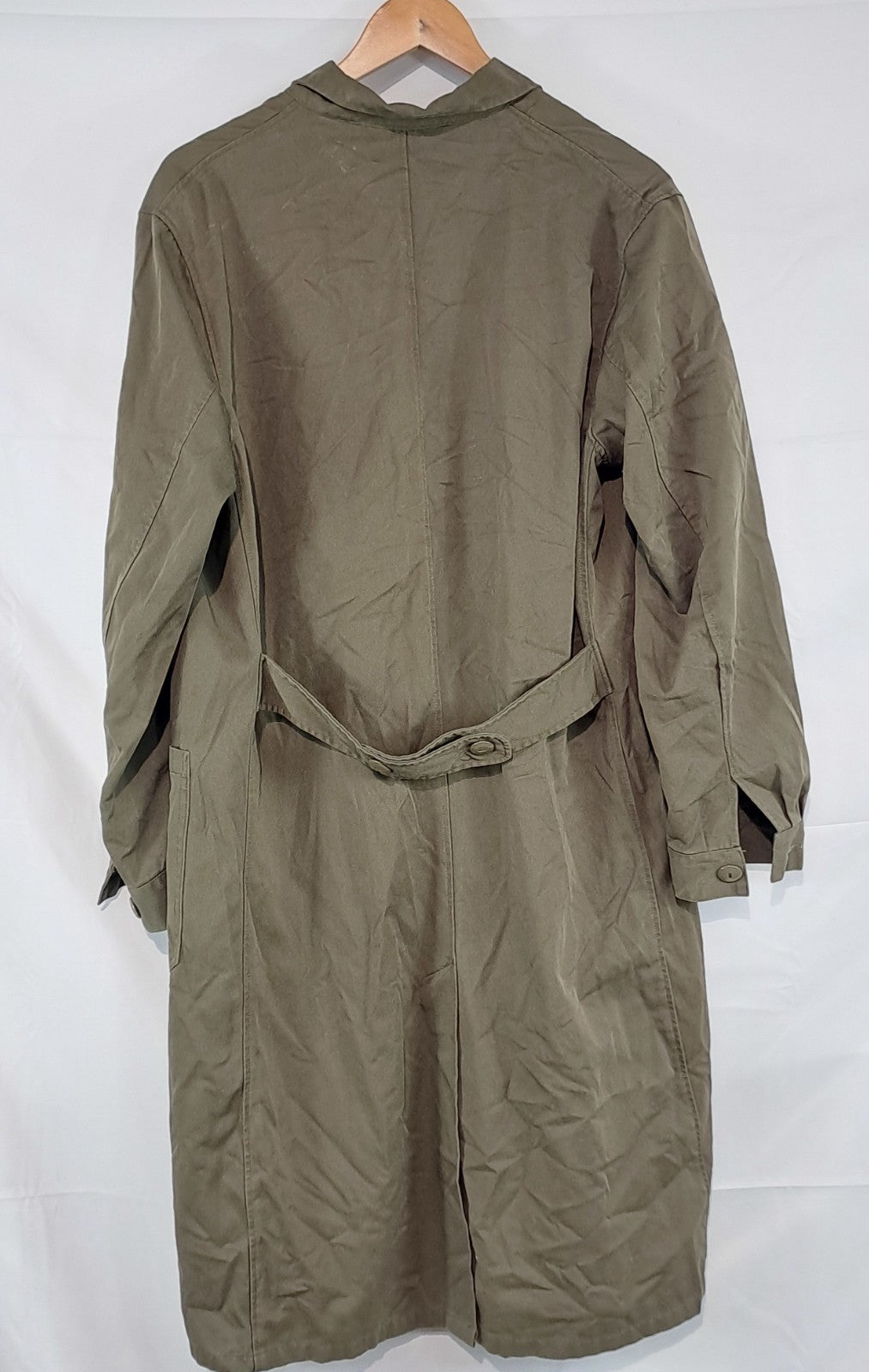 Genuine Surplus Austrian Military Olive Green Warehouse Shopkeepers Coat (2596)