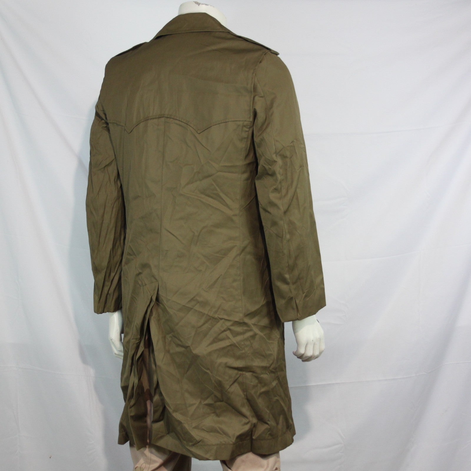 Genuine Surplus Spanish Army Faux Fur Lined Overcoat Khaki 36" (3344)