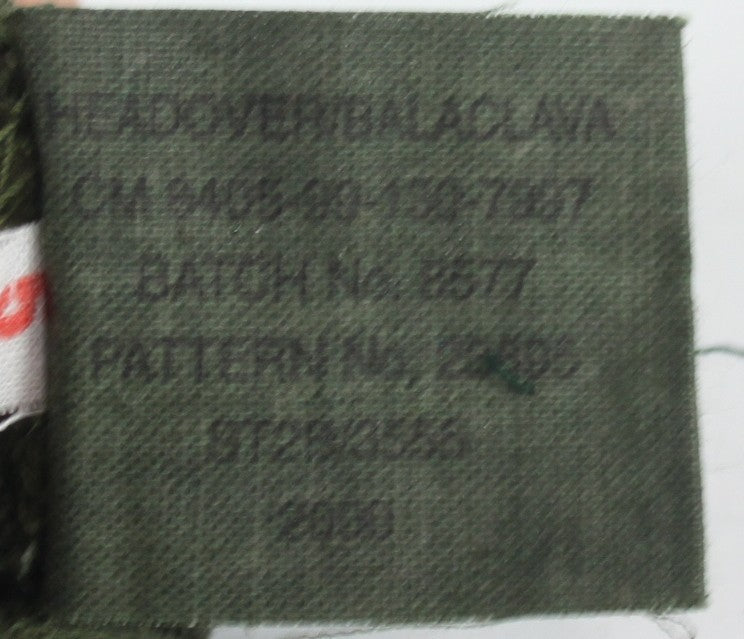 Genuine Surplus British Headover Balaclava Green Vintage Winter (1027)