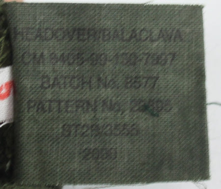 Genuine Surplus British Headover Balaclava Green Vintage Winter (1027)