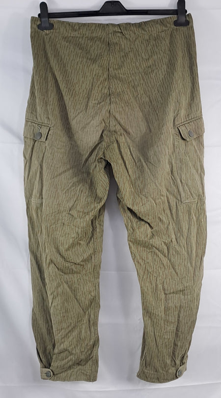 Genuine Surplus East German Army Vintage Rain Drop Camo Trousers Grade 2