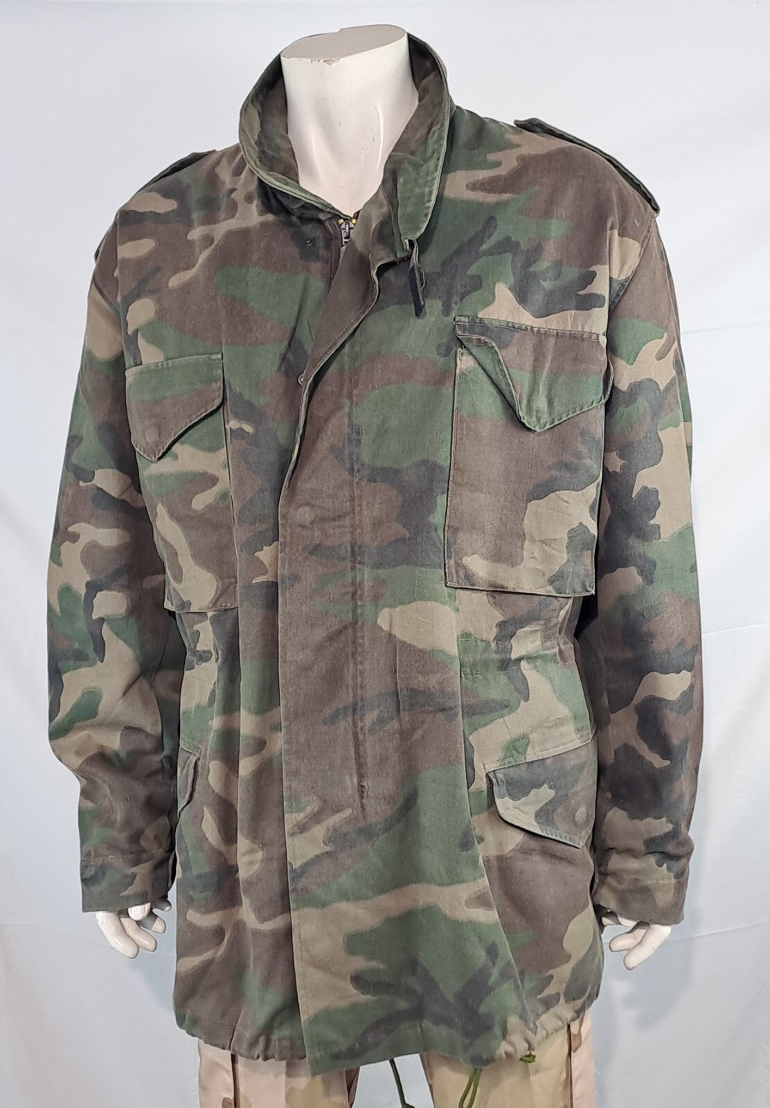 Genuine Surplus Croatian Police M65 Padded Jacket Woodland Camouflage 46-48 2382