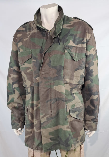 Genuine Surplus Croatian Police M65 Padded Jacket Woodland Camouflage 46-48 2382