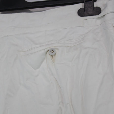 Vintage Genuine Surplus British Tropical Dress White Shorts 38" Waist  (3596)