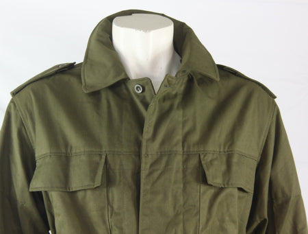 Genuine Surplus Czech Army Olive Canvas Parka Belted Unlined 44-46" (1413)