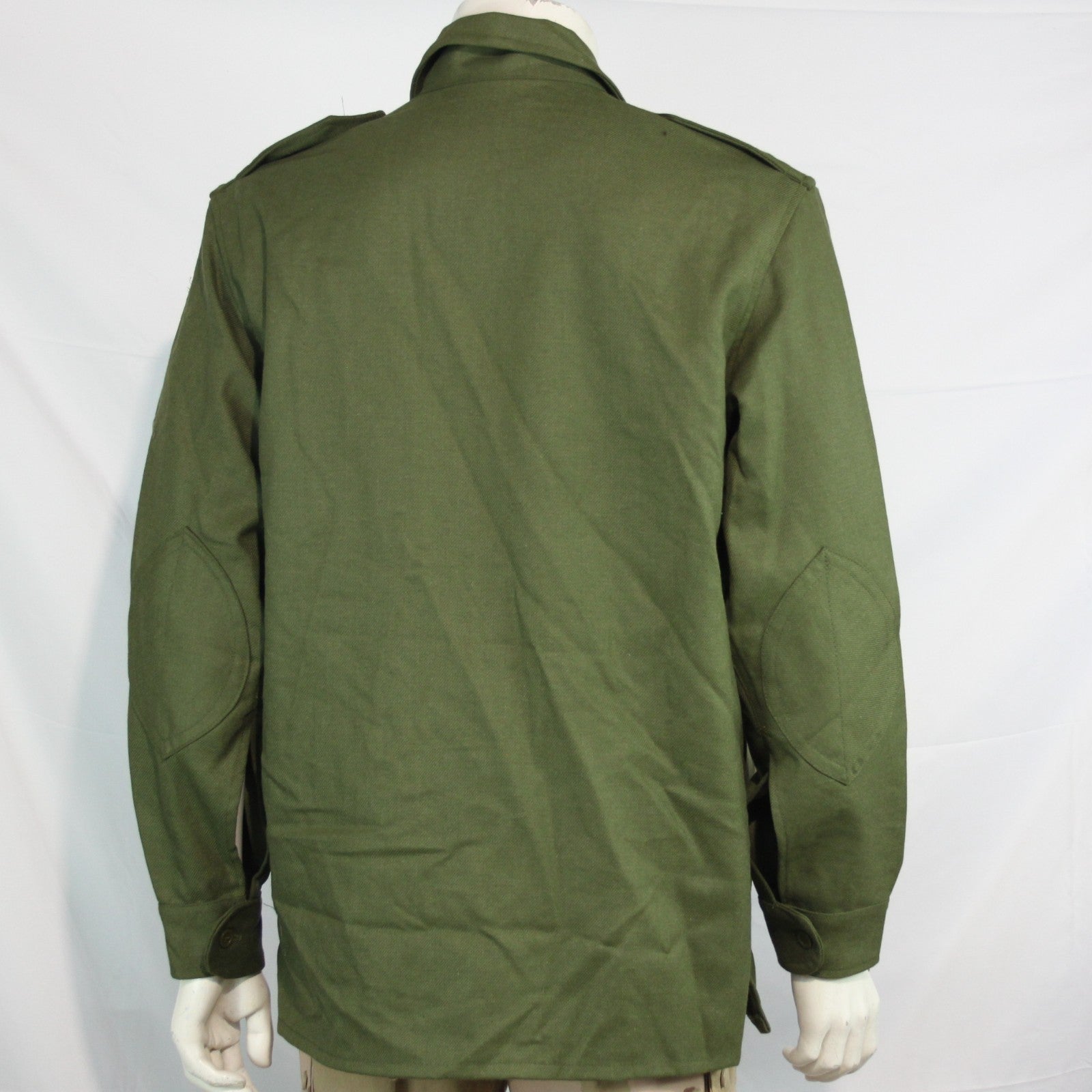 Genuine Surplus Spanish Army Wool/Cotton Mix Shirt Olive 38-40" (3349)