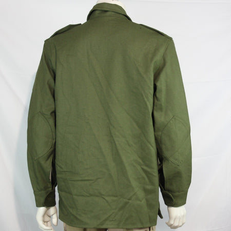 Genuine Surplus Spanish Army Wool/Cotton Mix Shirt Olive 38-40" (3349)