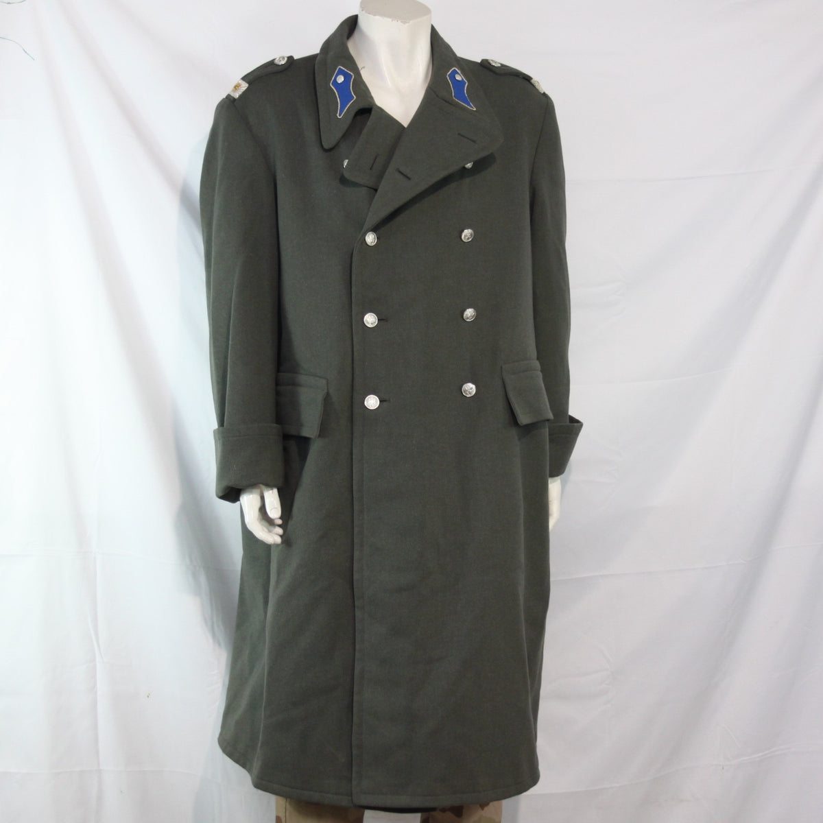48-50" Austrian Army Officers Wool Greatcoat Genuine Surplus Overcoat Mens(3510)