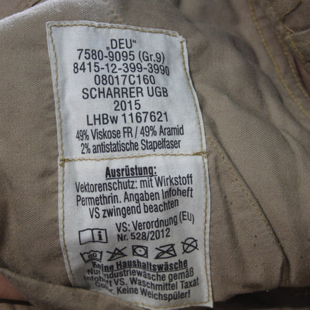 Vintage German Forces Viscose Shorts Tan Genuine Surplus Army (4373)