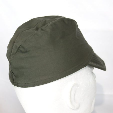 Genuine Surplus French Army Rounded Peak Olive Fatigue Cap Supergrade