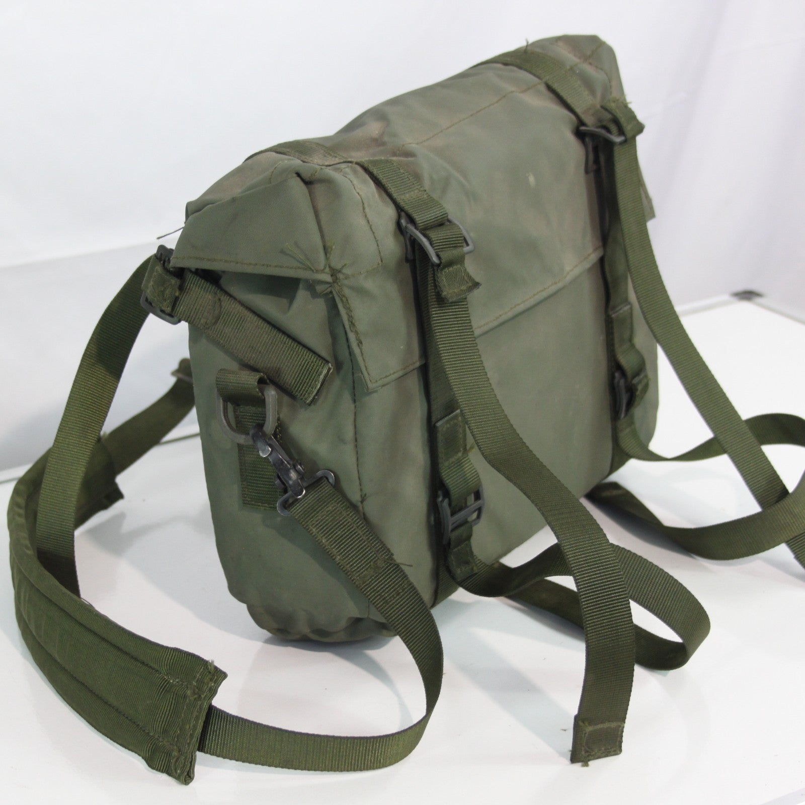 Genuine Surplus British Army Side Bag Waterproof PVC Coated Olive MOLLE (3409)